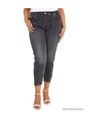 High Rise Skinny Jeans Snug Fit 27" Inseam Cotton Blend Stretch Denim